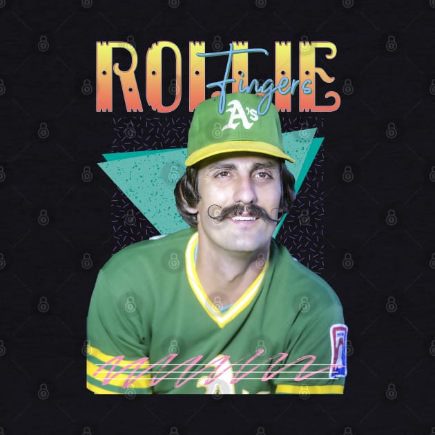 Rollie Fingers 1987s Retro Aesthetic Fan Art by Piomio